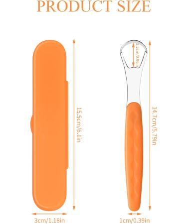 Vesaneae Tongue Cleaner Set 2 | Stainless Steel Tongue Scraper with Travel Case | Oral Hygiene for Bad Breath | Narrow Head Design - Buy Online on GoSupps.com