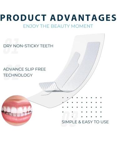 Teeth Whitening Strips for Sensitive Teeth - 30 Enamel Safe Strips Fast 30-Minute Results SGS Certified Mint Flavor - Buy Online on GoSupps.com