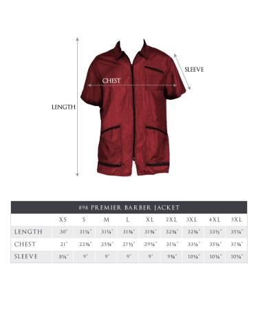 Buy Betty Dain Premier Barber Jacket XL - Burgundy | International Shipping Available - Buy Online on GoSupps.com