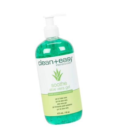 Clean + Easy Soothe Aloe Vera Gel Post Waxing Treatment, Calms and Soothes Irritated Skin After Waxing, Non-greasy and Gets Rid Of Excess Wax Residue, 16 oz - Buy Online on GoSupps.com