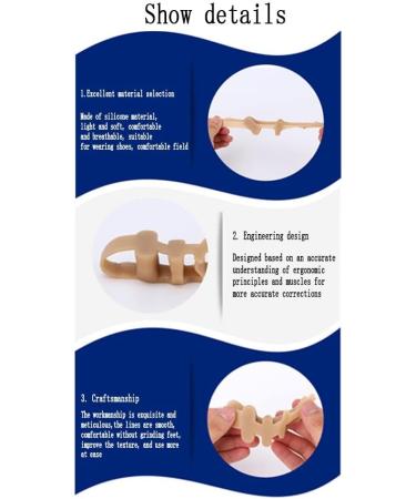 Bunion Toe Corrector & Spacer - Soft Silicone Hallux Valgus Straightener & Toe Separator for Foot Care - Buy Online on GoSupps.com