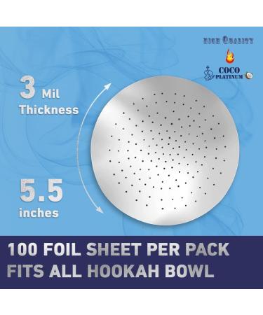 PLATINUM Foil with Holes 3mil Thickness - 100 Pre-Punched Heavy Aluminum Sheets, 5.5 Inches Wide - Buy Online on GoSupps.com
