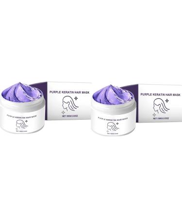 Masque Capillaire Violet Masque Capillaire Violet la k ratine revitalisant Profond aux prot ines Violettes et Bleues Masque Capillaire hydratant tonifiant Violet