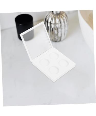HONITANO 2 Pieces Blank White Makeup with Compartments Magnetic Closure Suitable for Eyeshadow Blush Powder Foundation Durable Portable Organizer for - Buy Online on GoSupps.com