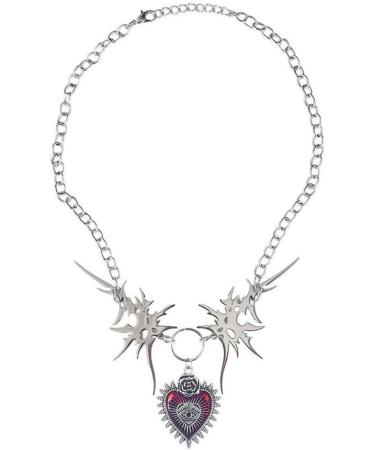 Oralgo Unisex Necklace with Cardiac Fenders | Stylish Hip-Hop Collarbone Chain & Punk Choker Jewelry - International Shipping Available - Buy Online on GoSupps.com