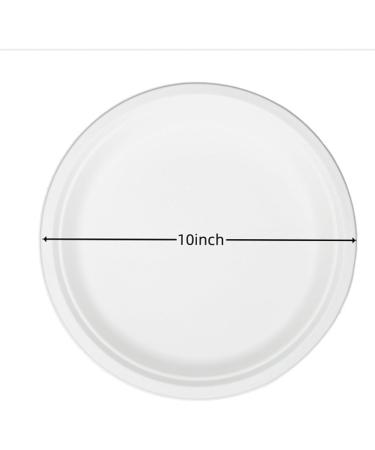 White 10-Inch (50 Pieces) Paper Bowl Microwavable Small Portion White Paper Bowl for Parties Gala Cakes Snacks Fruit Salads - Buy Online on GoSupps.com