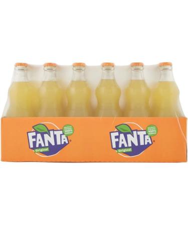 Italian Gourmet E.R. Fanta Aranciata Pack of 24 disposable 33cl glass bottles + 400g of sparkling drink with orange juice - Buy Online on GoSupps.com