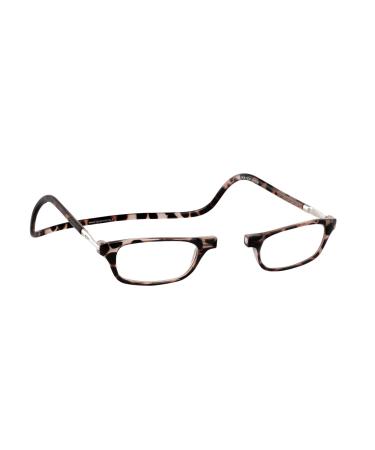 Reading glasses women and men original Clic Classic |Magnetic glasses with pull -out bar |Reading help Reading Glasses |Reading glasses reading aid Tortoise 1.5