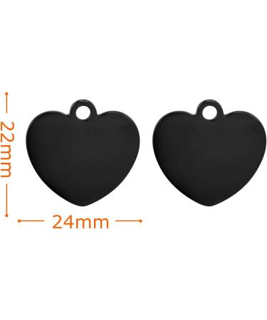 Personalized Engraved Dog & Cat ID Tag - Heart Trailer Badge | Pet Gifts for All Collars (Black) - Buy Online on GoSupps.com