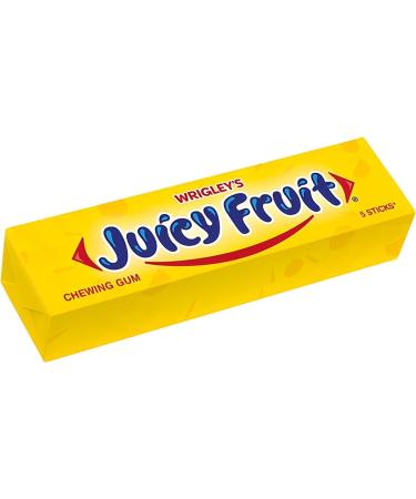 Wrigley's Juicy Fruit Chewing Gum 5 Sticks (Pack of 20) (1 Pack) 1 count (Pack of 1) - Buy Online on GoSupps.com