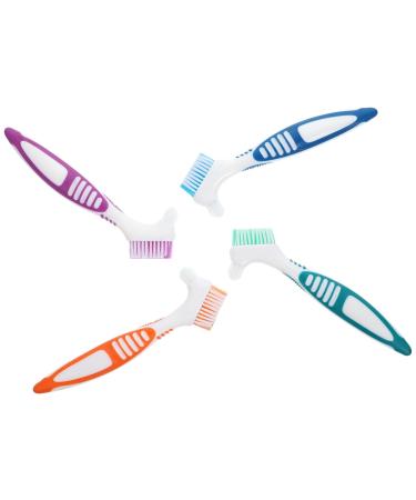 Healvian 20 STK toothbrush double -sided prosthesis brushes holding brush cleaning brush false teeth prosthesis cleaner dentures household tool care bursts detergent