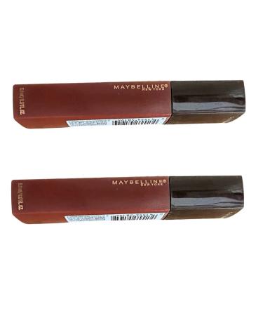 Maybelline New York SuperStay Matte Ink Liquid Lipstick Cocoa Connoisseur 270 - Pack of 2, 0.17 Fl Oz - Buy Online on GoSupps.com