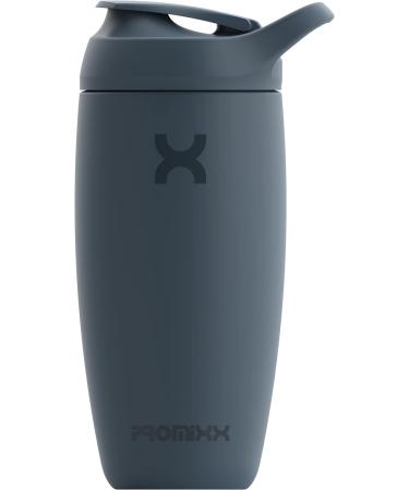 Promixx Shaker Bottle Premium Stainless Steel Protein Shaker (550 ml Midnight Blue) | Easy Clean & Perfect for Supplement Shakes - Buy Online on GoSupps.com