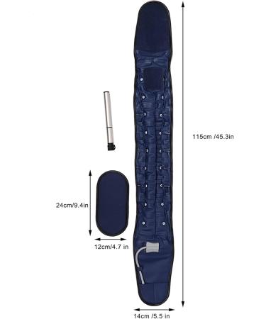Ankroyu Waist Traction Belt - Breathable Lumbar Spine Support & Inflatable Waist Support (Blue) - International Shipping - Buy Online on GoSupps.com