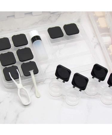 Travel Case for Contact Lenses - Compact Storage with Tweezers Mirror & Mussel Bowl | Perfect Lens Travel Set - Buy Online on GoSupps.com