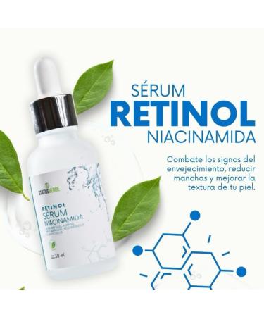 Clarifying facial serum with NIACINAMIDE WITH RETINOL anti-aging brightens the skin lightens and eliminates spots and acne. 30ml - Buy Online on GoSupps.com
