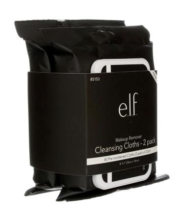 e.l.f. Makeup Remover Wipes 20 ct - Pack of 2 - Gentle Cleansing for Skin - Buy Online on GoSupps.com