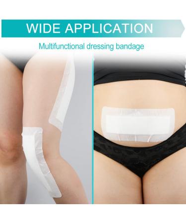 Breathable Adhesive Island Bandages - Wound Dressing for Knee Replacement | 4x8 Bordered Gauze Pad | 10 Pack for Post-Surgery Care - Buy Online on GoSupps.com