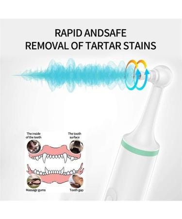 Dog Teeth Electric Polisher Tartar Remove Stain Teeth Cleaner with 4 Brush Head Tooth Scaler Puppy Dental Care Cleaning Toods Kit for Dogs Cats - Buy Online on GoSupps.com