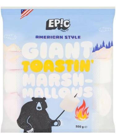 Giant Marshmallow Bundle with Epic Giant Toastin Marshmallows 300g (2 Pack) - Buy Online on GoSupps.com