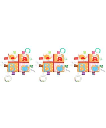 Toyandona 3st bite ring toy toys for babies toys for toddlers crackling toys.