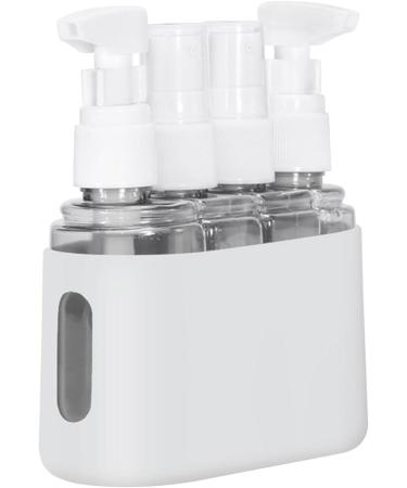 Portable Mini Pump Bottle Set for Travel - Lightweight & Convenient Essentials in Light Gray - Buy Online on GoSupps.com