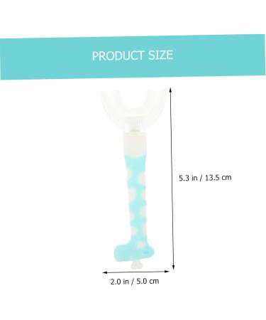 Minkissy Children's Soft Bristle Toothbrush Set - U-Type Manual Toothbrushes with Cartoon Design Food-Safe Silicone - 12 Pieces for Bathroom Mouth Cleaning - Buy Online on GoSupps.com