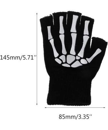 Buy WOWOWO Kids Cycling Gloves - Outdoor Sport Half Finger Skeleton Design | Soft Protective Gear for Bicycle Adventures - Buy Online on GoSupps.com