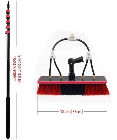 3.6-10.8m Window Cleaning Pole Water Fed Telescopic Brush Extendable Cleaner Roof Cleaning Tools for Photovoltaic Panel Cleaning 6m(20FT) - Buy Online on GoSupps.com