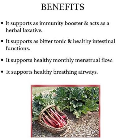 Indian Rhubarb (Rheum Emodi) 7 Oz (200g) - Immune Booster & Laxative Support by Bixa BOTANICAL - Buy Online on GoSupps.com