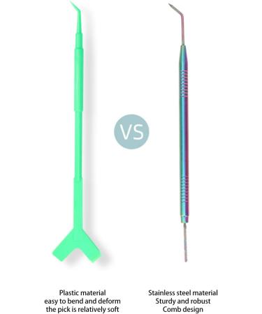 Eyelash Separator Tool 45 Degree Double Head Prevent Slipping 2 in 1 Eyelash Lifting Tool for Eyelash Salon (Colorful) - Buy Online on GoSupps.com