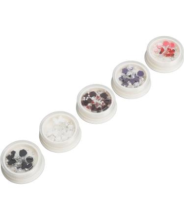 Shiny Decorative Manicure Charms with Artificial Pearls DIY Nail Art Portable Storage Box for Professional Salon or DIY Manicures - Buy Online on GoSupps.com