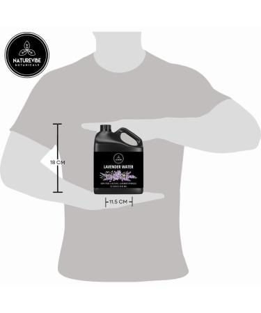 Naturevibe Botanicals Lavender Water 32 Ounces | 100% Pure and Natural | Great for Skin Care and Hair Care - Buy Online on GoSupps.com