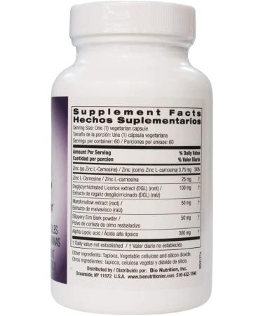 Leaky Gut Wellness - 60 Veg Caps by Bio Nutrition Inc | Promote Digestive Health - Buy Online on GoSupps.com