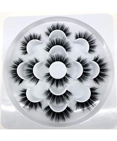 Buy HBZGTLAD 7 Pairs Natural 3D Mink False Eyelashes - Long Makeup & Eyelash Extensions | International Shipping Available - Buy Online on GoSupps.com