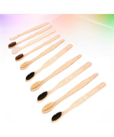Eco-Friendly Gatuida 10th Bamboo Toothbrush Set | Organic & Portable Travel Toothbrushes | Disposable Hotel Accessories - Buy Online on GoSupps.com