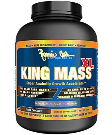 Ronnie Coleman King Mass XL Mass Gainer Protein Powder - 60g Protein, 180g Carbs, 1000+ Calories/Serving - Creatine & Glutamine - Dark Chocolate 6 lb - Buy Online on GoSupps.com