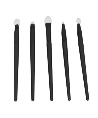 Makeup Brush Set Even Application 5 Piece Multipurpose Silicone Lip Brush Easy Cleaning for Daily Office and Travel Use