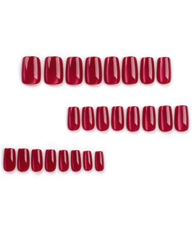 Ruarby Detachable False Nails Full Cover False Nails Medium Short False Nails Cat Eye Press on Nails Stick on Nails for Women JP3092 - Buy Online on GoSupps.com