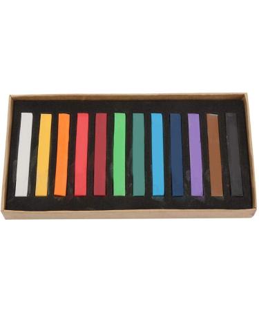 Restokki Hair Dyeing Chalk Hair Chalk Comb Non-Toxic Washable Hair Dye Crayon Salon Set Disposable Hair Dye Stick Suitable For Girls Children And Adolescents (12Colors) - Buy Online on GoSupps.com