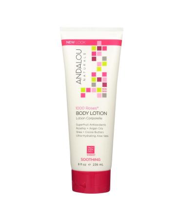 Andalou Naturals Body Lotion Soothing 1000 Roses 8 fl oz (236 ml)