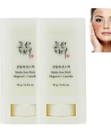 Beauty Joseon Sunscreen Matte Sun Stick Korean Sunscreen Stick Mineral Facial Sunscreen Face Korean Skin Care Spf 50 Powder Sunscreen Creme Solaire Sun Protection & Uv Defense (2 PC)