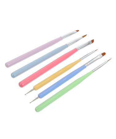 Beatifufu 1 Set Nail Pen Nail Brush Beauty Manicure Pen Brushes Manicure Art Brushes Nail Art Drawing Pen Nail Supplies Kit Nail Art Liner Brush Nail Painting Brushes Nail Kits Lotus Wood