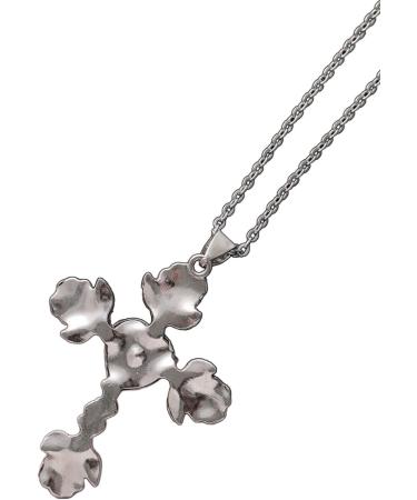 Oralgos Gothic Thorn Rose Cross Necklace - Unique Filigree Jewelry for Elegant Meetings - Buy Online on GoSupps.com