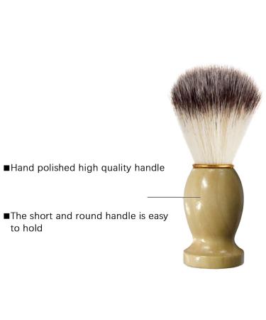 Buy Wooden Men s Shaving Brush - Brown Grip Intimate Care One Size | International Shipping - Buy Online on GoSupps.com