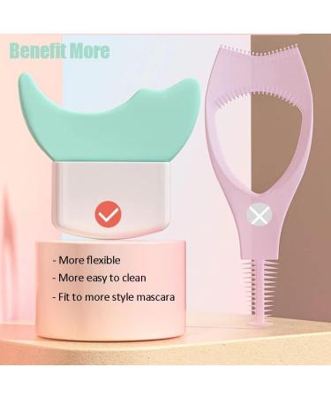 Applicateur de masque de cils en silicone r utilisable pour fard paupi res guide de cils pour viter les r sidus de maquillage pour le maquillage des yeux convient pour les d butants avec tui de - Buy Online on GoSupps.com