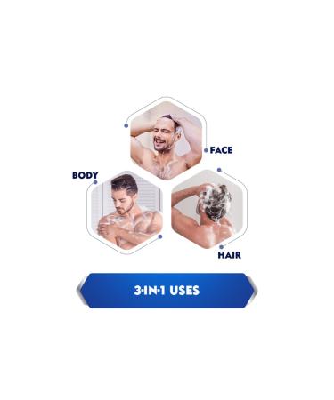 NIVEA MEN Active Clean Shower Gel 500ml - Hair, Face & Body Wash - Buy Online on GoSupps.com