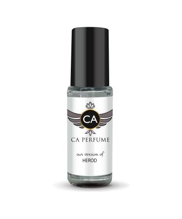 CA Perfume Impression of Herod For Women & Men Replica Fragrance Body Oil Dupes Alcohol-Free Aromatherapy Sample Travel Size Concentrated Long Lasting Attar Roll-On 0.14 Fl Oz/4ml-X1