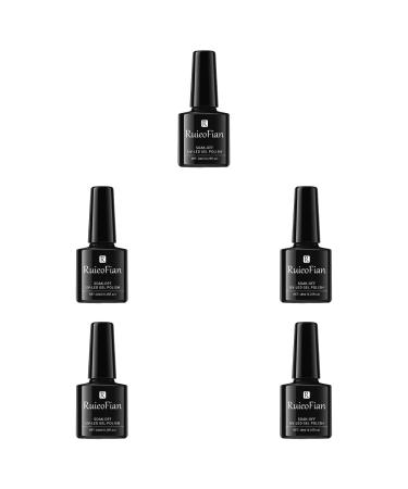 YOXIER Nail Polish Semi-Permanent UV Varnish Glitter Nail Art Polish Gloss for Lady 38 5 Pcs