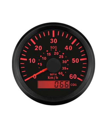 ELING Universal GPS Speedometer - 0-60 km/h | 0-40 MPH Speed Gauge for Boats Yachts and Vessels | 85 mm 9-32 V with Course Tracking - Buy Online on GoSupps.com